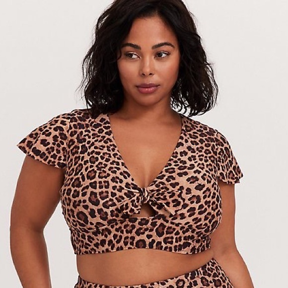 torrid Other - Torrid Leopard Print Bikini Top